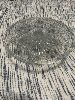 Crystal Cake Plate