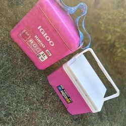 Pink igloo cooler