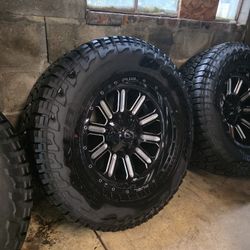4 New Falcon 37inch Tires, & 20inch Fuel Rims