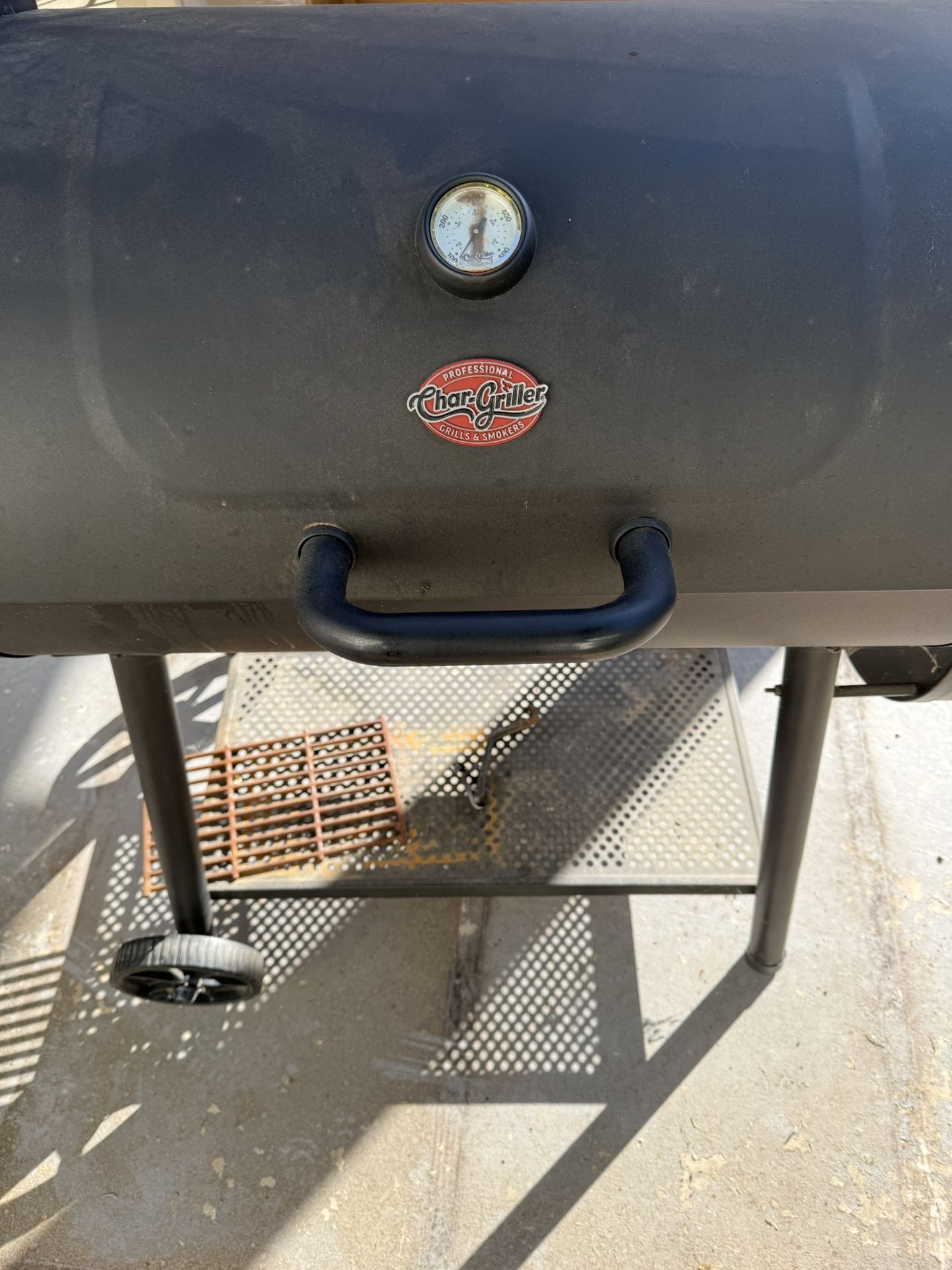 🔥 Char-Griller Smokin’ Pro BBQ Grill & Offset Smoker + Cover $100 OBO 