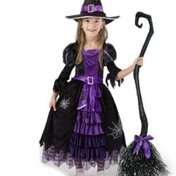Spooktacular Creations Fairytale Witch Cute Costume XS 3 T Purple