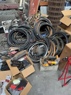 Pile of Bike Parts -