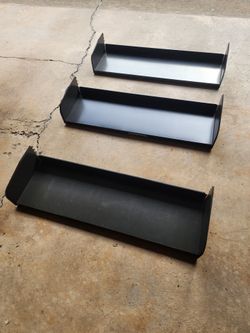 Metal shelves