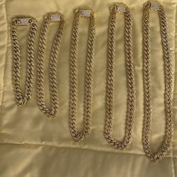 Cuban Chain with Rhinestones Pet Collars