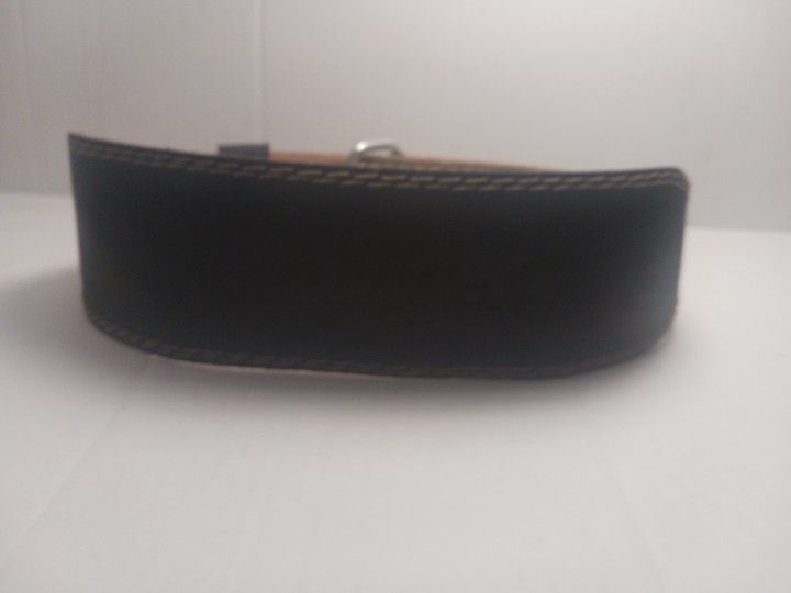 Harbinger 4" Sz Medium Padded Leather Steel DoubleBuckle Pin Weight Lifting Belt