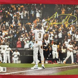 Jackson Merrill Autographed Signed San Diego Padres 8x10 Photo Beckett BAS COA