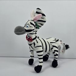 Madagascar Marty The Zebra Plush 8" Stuffed Animal Bendable Pizza Hut China Rare