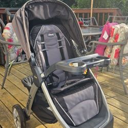 CHICCO  BRAVO stroller,  Grey - very comfortable