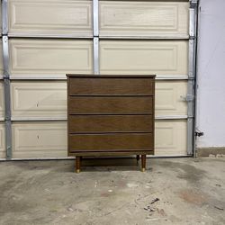 Mid century modern tall dresser with 4 drawers dressing organizer