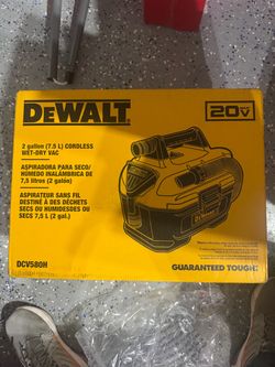 DEWALT 20-volt HEPA Dry/Wet Shop Vacuum 2.0-Gallon Cordless BRAND NEW 2026