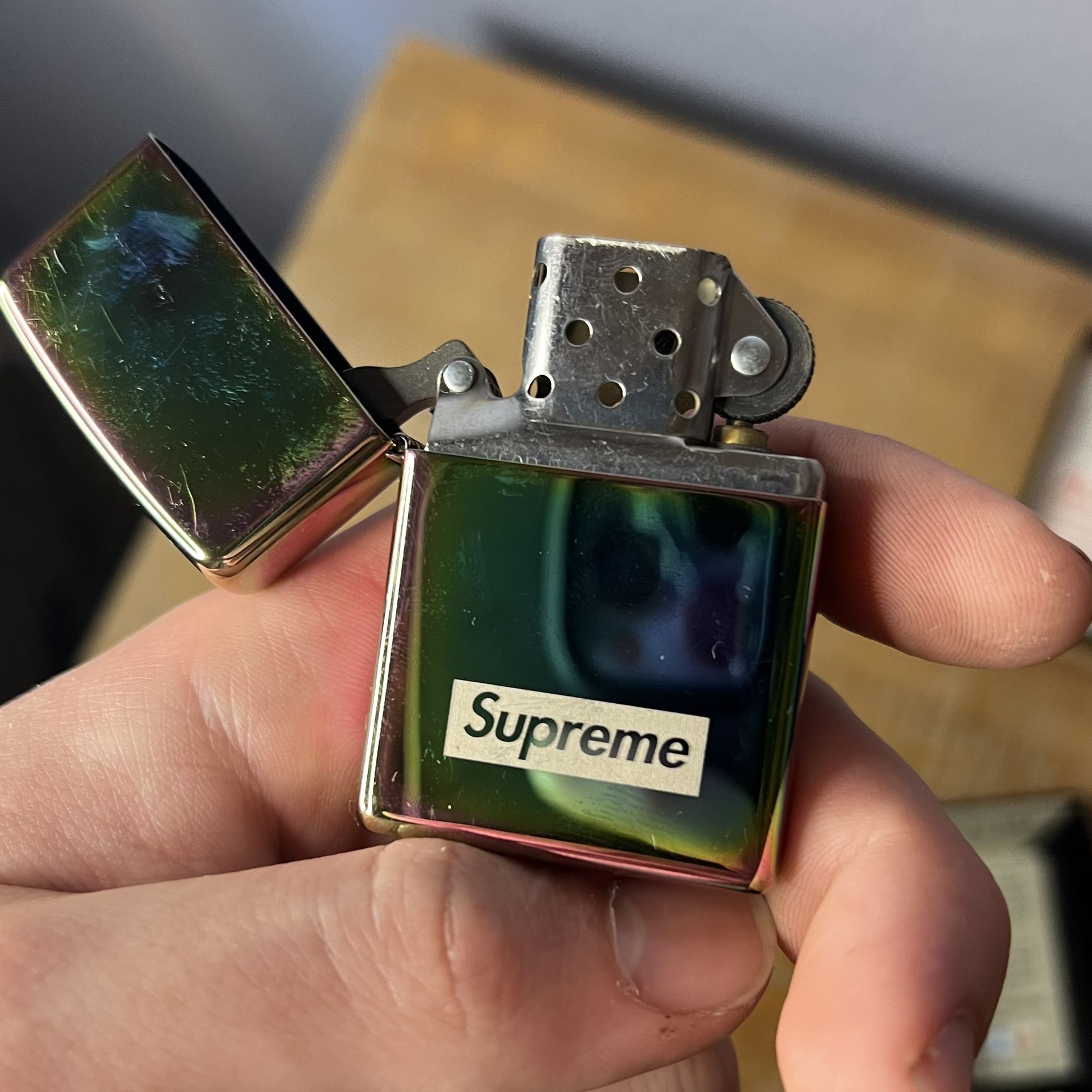 Supreme Iridescent Rainbow Zippo Lighter 2016