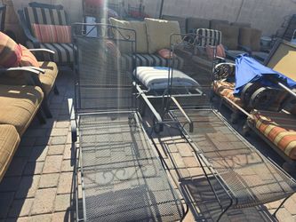 $300 iron lounge chairs 2