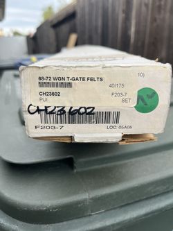 Pui Interiors 68-72 Chevlle, Wagon Tailgate Window Felts