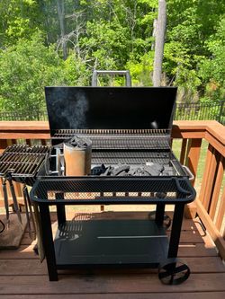 Barrel Charcoal Grill Built for Backyard Cooking