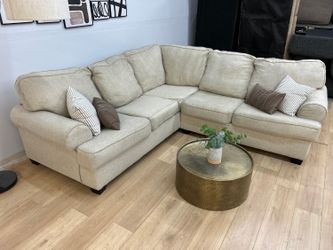 Ashley Light Gray 2-Piece Sectional Couch