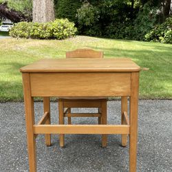 Mid Century Child’s Desk and Chair