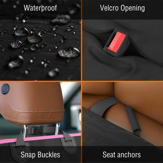 Pet Dog Seat Cover for Truck Suv Car Back Seat Protector Hammock Mat Waterproof