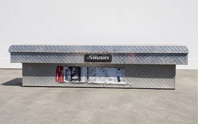 Husky 71” Low Profile Aluminum Truck Tool Box – Diamond Plate – Used