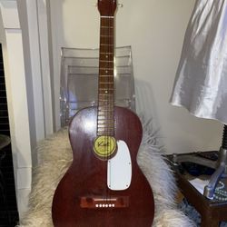 Vtg Acoustic Guitar Kent F4 Mahogany 