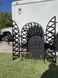 Cast Iron Wine Cabinet