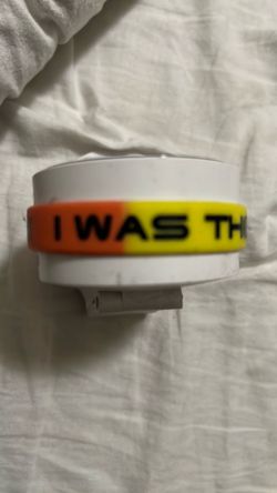 Silicone Wristband Bracelet Orange Yellow