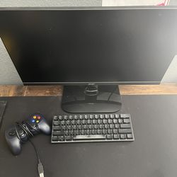Gaming Monitor with keyboard and controller