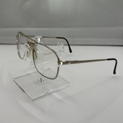 Stetson Eyeglass Frames 057 Silver Metal Rectangle Men