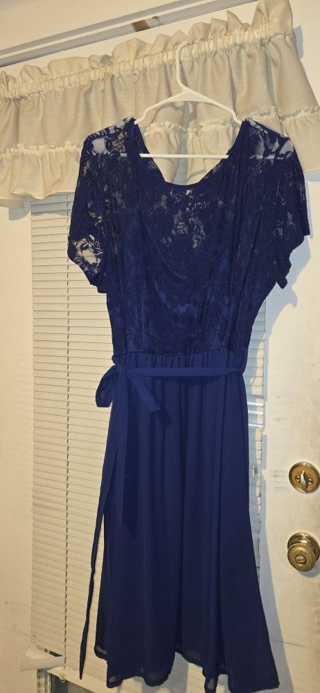Navy Blue Cocktail Dress. Never Worn