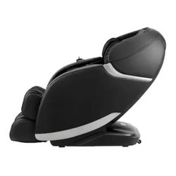 New Insignia™ - 2D Zero Gravity Full Body Massage Chair - Black with silver trim Model: NS-MGC300BK1SKU