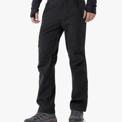 Moosehill Mens Snow Ski Pants: Fleece Lined  Have A Few Size Large  Waterproof with Vents & 4 Zip Pockets for Thermal Winter Outdoor  I Have 
