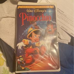  Vhs Pinocchio 60 Th Ann