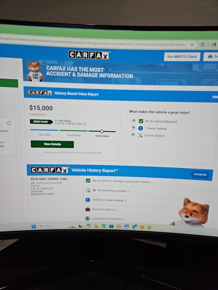 Carfax Reports $20