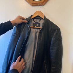 Armani Exchange Men’s Leather Jacket 