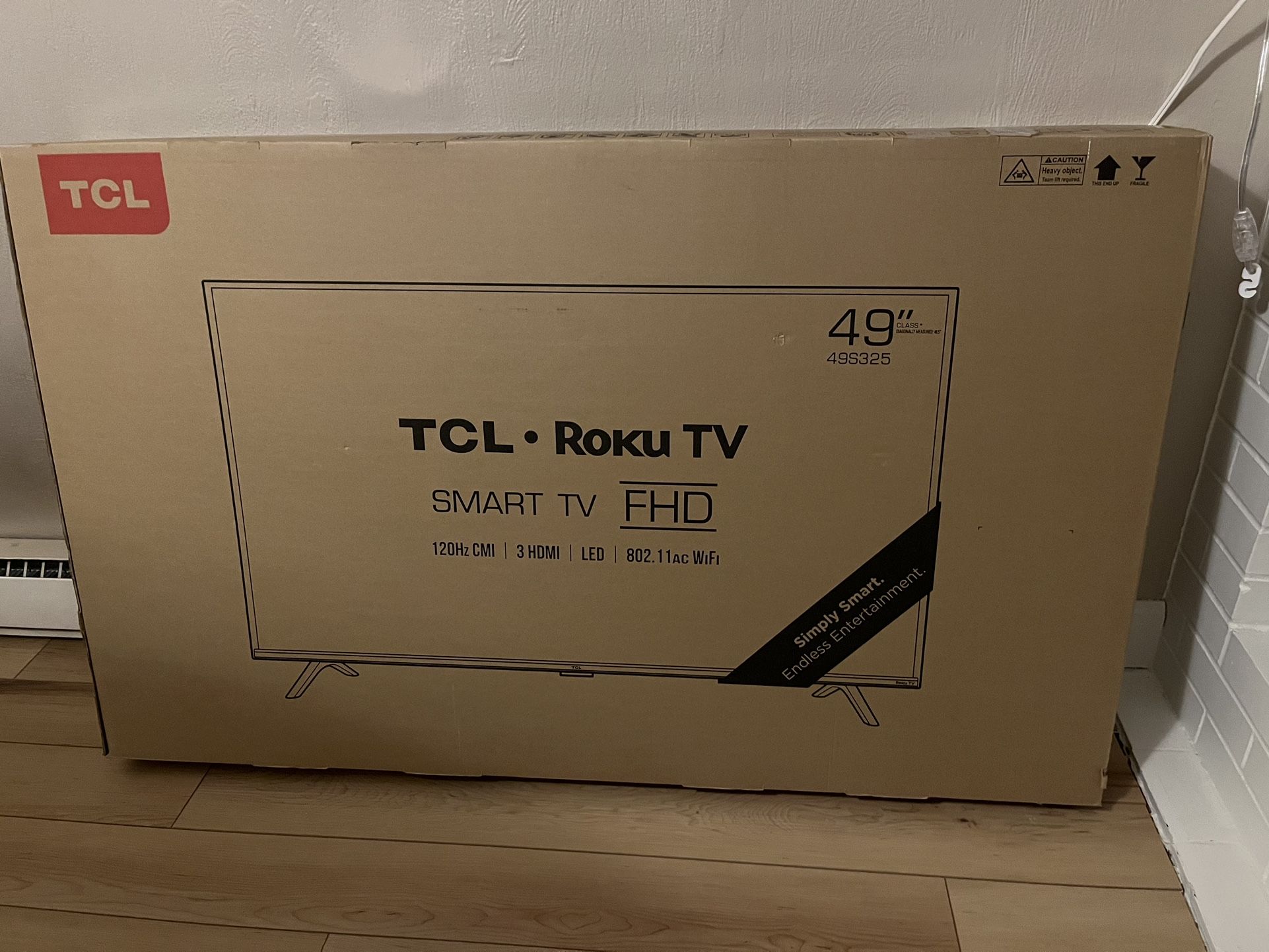 TCL 49" CLASS 3-SERIES FHD LED ROKU SMART TV