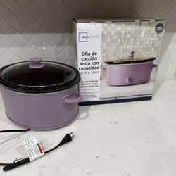 Mainstays 6 QT Oval Slow Cooker 