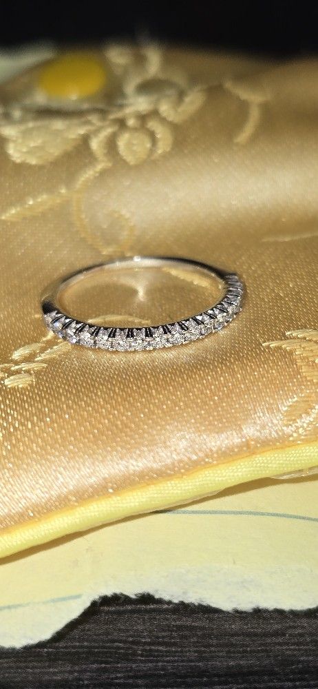 Zales Wedding Band In 14K White Gold