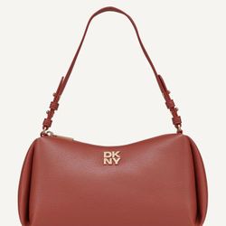 Rare Amazing Brick COLOR, DKNY Remy Top Zip Shoulder Bag, New , FAST SHIPPING