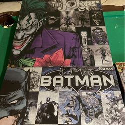 Joker, Batman, Hulk And Harley Quinn Canvas