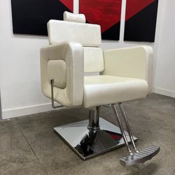 White Hydraulic Modern Beauty Styling Salon Chair, 2065
