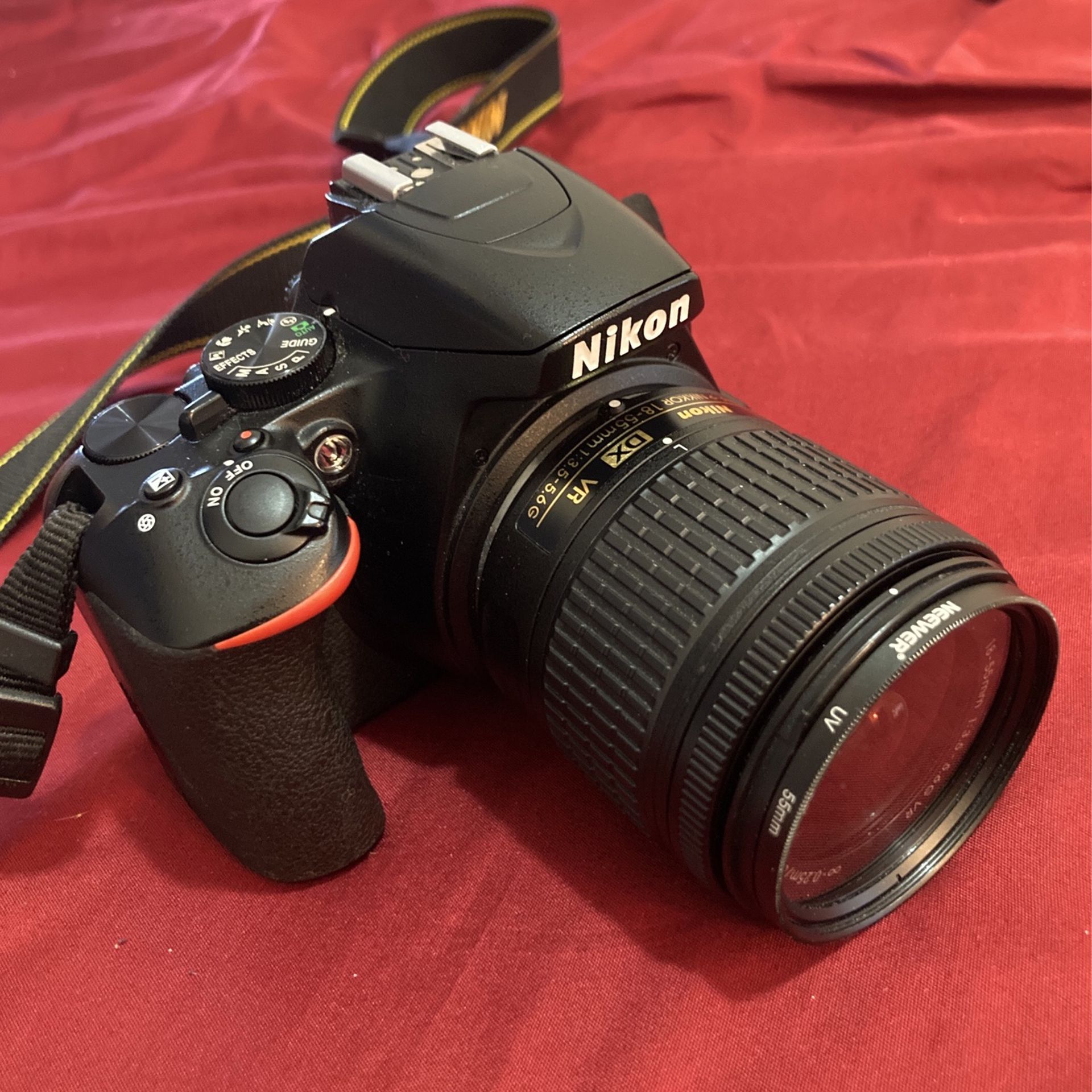 Nikon D3500 With 55mm Wide Angle Lens And 55mm Telephoto Lens