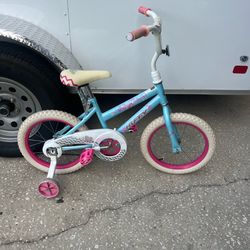 16in Huffy girls bike w/ training wheels
