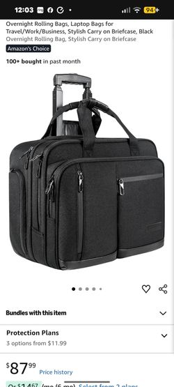 Carry on, laptop bag
