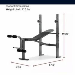 Workout Bench Combo With Weights Included 