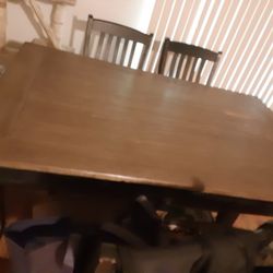Dining Room Table/chair Set Including 3 Bar Stools