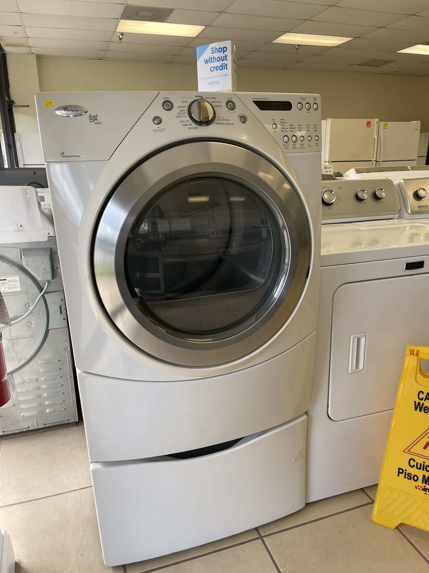 WHIRLPOOL FRONT LOAD DRYER WHITE