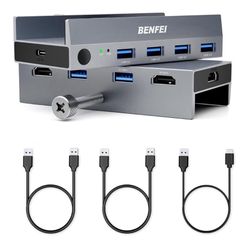 BENFEI USB 3.0 HDMI KVM Switch(8K@60Hz) with 4 USB 3.0 Ports for 2 Computers Sharging Monitor Keyboard Mouse