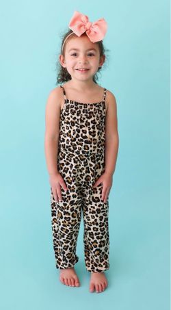 Posh Peanut Lana Leopard jumpsuit NEW