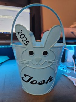 Personalized Plastic Easter Basket