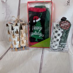 New Pair Of Socks And 2 Lotion Sets