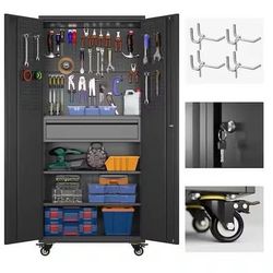 Garage storage cabinet